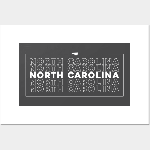 North Carolina Repeater Wall Art by tylerberry4